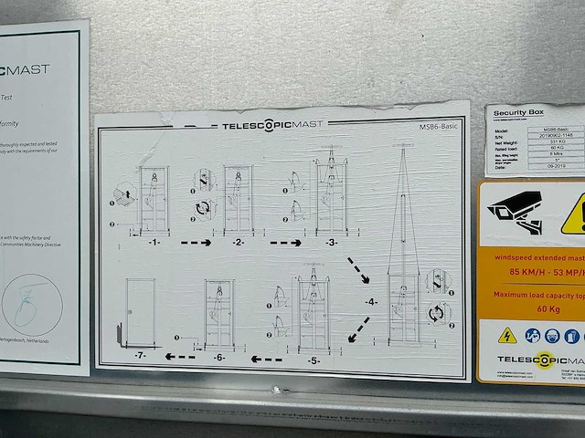 2019 febone msb6-basic lichtmast / dummy cameramast - afbeelding 12 van  12