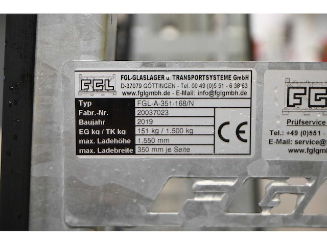 2019 fgl a-351-168/n glas transportbok (5x) - afbeelding 6 van  9