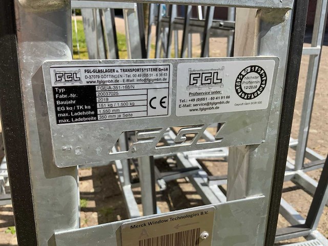 2019 fgl a-351-168/n glas transportbok - afbeelding 5 van  5