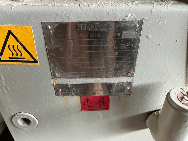 2019 flender h2sh7 tandwiel reductiekast - afbeelding 8 van  8