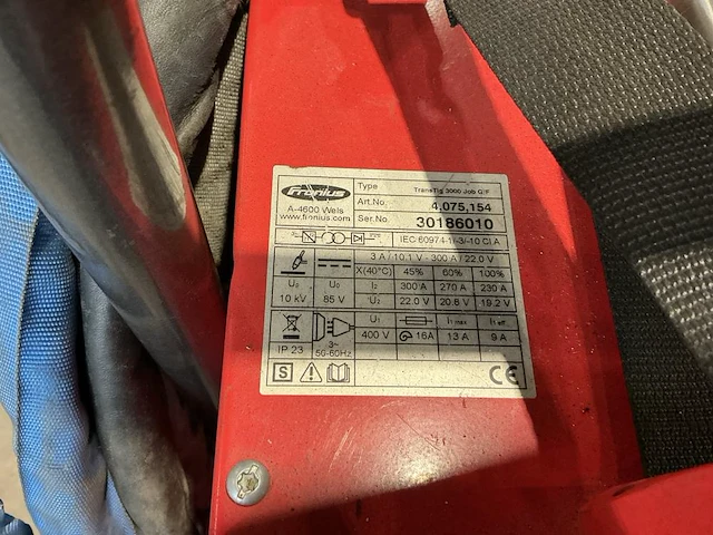 2019 fronius transtig 3000 g/f tig lasmachine - afbeelding 9 van  9
