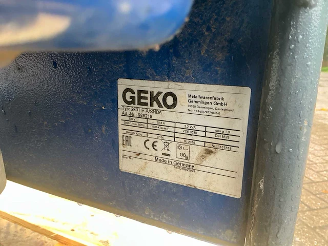 2019 geko 2801 e-a/shba benzine stroomaggregaat – 2,2 kva – 230v - afbeelding 7 van  8
