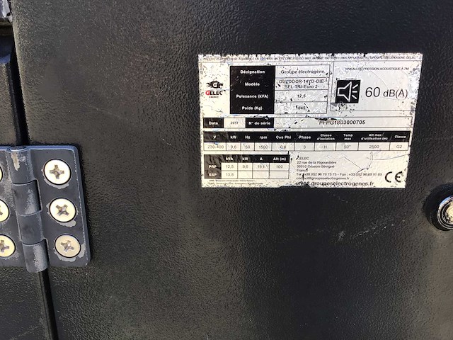 2019 gelec energy outdoor-14gyd noodgeneratorset - afbeelding 3 van  4