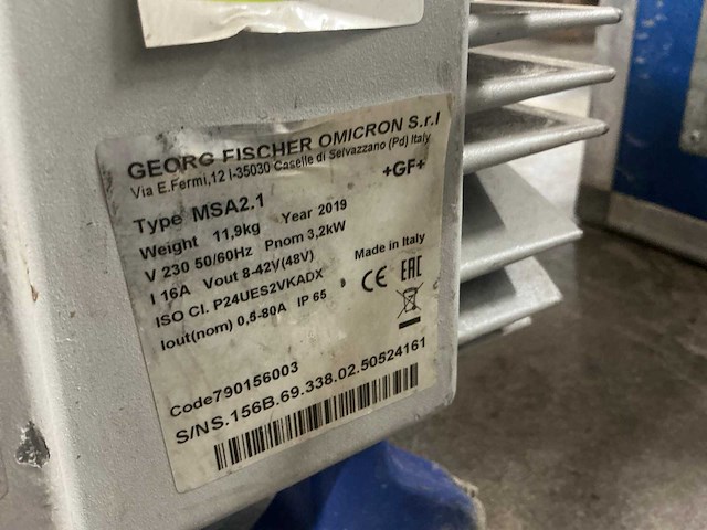 2019 georg fischer msa 2.1 elektrolasapparaat - afbeelding 4 van  6