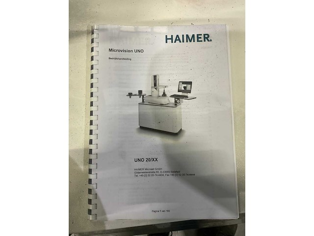 2019 hainer uno 20/40 microset gereedschap-instelapparaat - afbeelding 12 van  13
