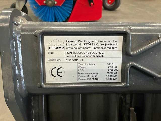 2019 hekamp sp20 schäffer puinbak ongebruikt - afbeelding 2 van  10