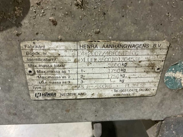 2019 henra pl35es2 aanhangwagen - afbeelding 5 van  13