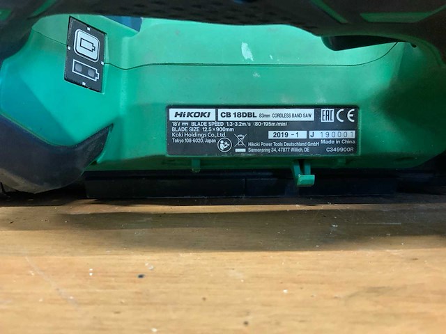 2019 hikoki cb 18dbl bandzaag - afbeelding 4 van  6