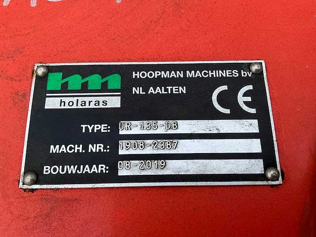 2019 holaras ur-135-db en um-150-f uienrooier & loofmaaier - afbeelding 16 van  24