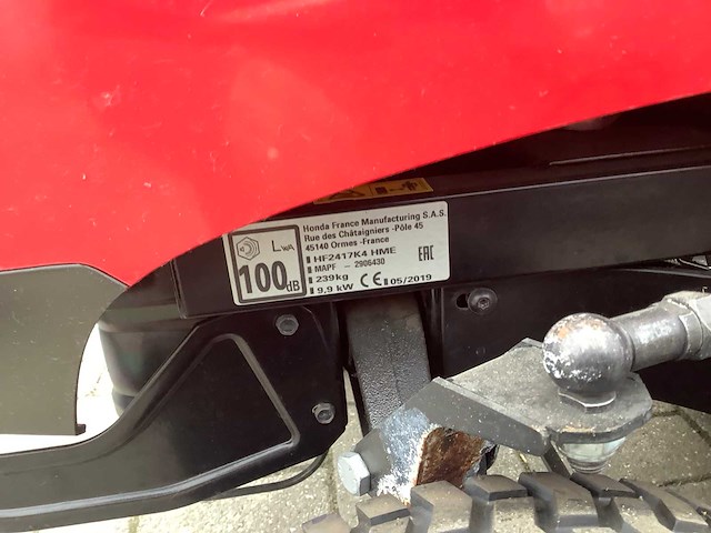 2019 honda hf2417 zitmaaier - afbeelding 2 van  10