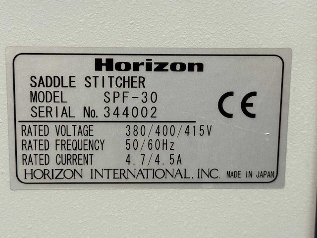 2019 horizon vouw-, hecht- snijmachine lijn - afbeelding 22 van  24