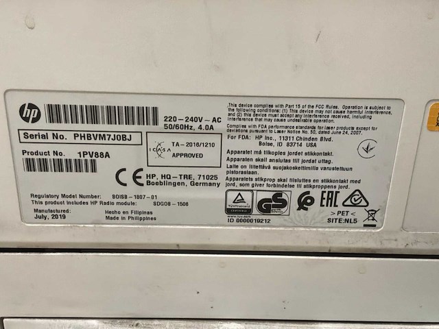 2019 hp laserjet enterprise m507 digitale kleurenprinter - afbeelding 4 van  4