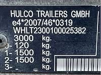 2019 hulco terrax-2 3001-lk machine transporter aanhangwagen - afbeelding 9 van  17
