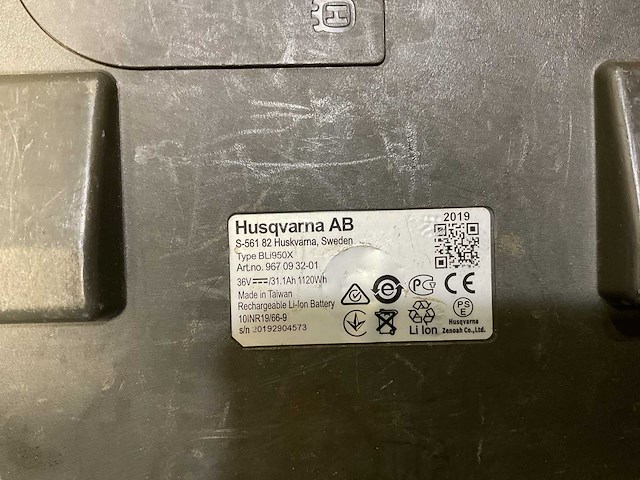 2019 husqvarna bli950 rugzak accu - afbeelding 3 van  3