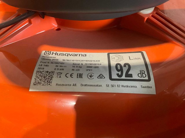 2019 husqvarna lb 148i accu grasmaaier, “body” - afbeelding 6 van  6