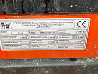2019 hyster s1.4 elektrische stapelaar - afbeelding 9 van  17