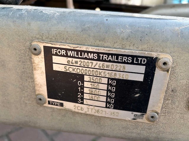 2019 ifor williams tt3621 kipper tandemas aanhangwagen - afbeelding 13 van  20