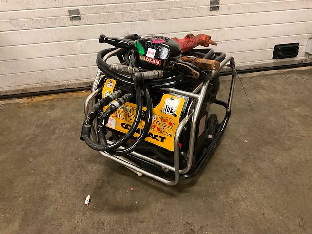 2019 jcb compact hydraulisch aggregaat met breekhamer - afbeelding 1 van  6