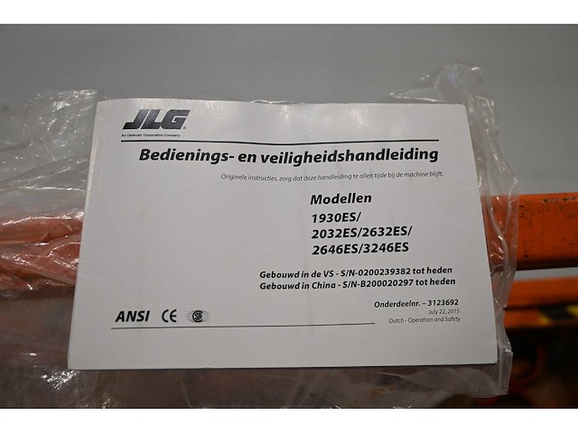 2019 jlg 1930 es schaar hoogwerker - afbeelding 2 van  20