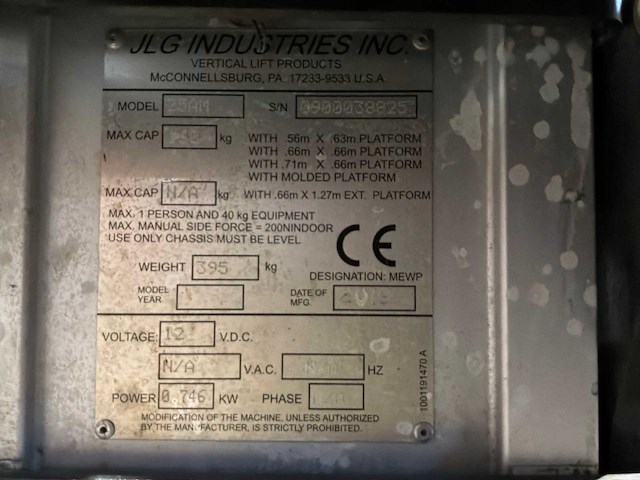 2019 jlg 25am hoogwerker - afbeelding 5 van  13