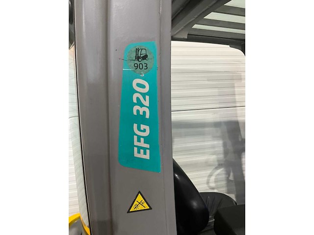 2019 jungheinrich efg 320 2000kg 4000uur vorkheftruck - afbeelding 3 van  6