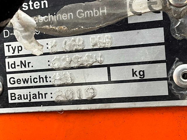 2019 kersten / hoaf k 820 pro / therm-hit 75 m professionele onkruidbrander - afbeelding 7 van  15