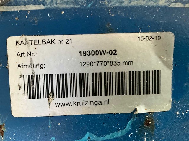 2019 kruizinga type 21 afvalkiepbak - afbeelding 7 van  7