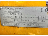 2019 kubota kx016-4g minigraafmachine - afbeelding 39 van  44