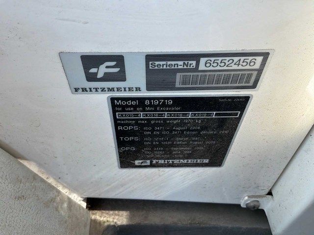 2019 kubota kx019-4 minigraafmachine - afbeelding 16 van  16