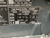 2019 linde e 14 vorkheftruck - afbeelding 14 van  21
