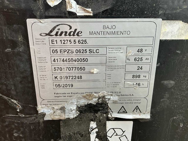 2019 linde e16c vorkheftruck - afbeelding 29 van  32