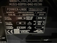 2019 linde e16l-02 lepelversteller vorkheftruck - afbeelding 7 van  15
