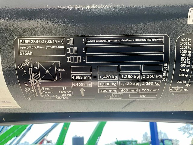 2019 linde e16p-02 vorkheftruck - afbeelding 9 van  9