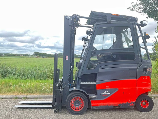 2019 linde e45hl-01/600 4500kg lepelversteller vorkheftruck - afbeelding 1 van  21