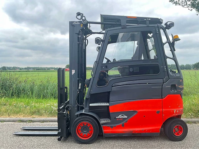2019 linde e45hl-01/600 4500kg lepelversteller vorkheftruck - afbeelding 1 van  20