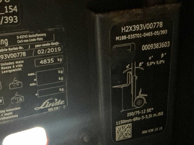 2019 linde h30d-02 vorkheftruck - afbeelding 13 van  21