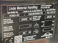 2019 linde h30d-02 vorkheftruck - afbeelding 8 van  16