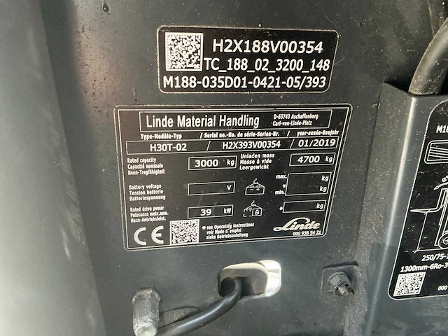 2019 linde h30t-02 vorkheftruck - afbeelding 27 van  114