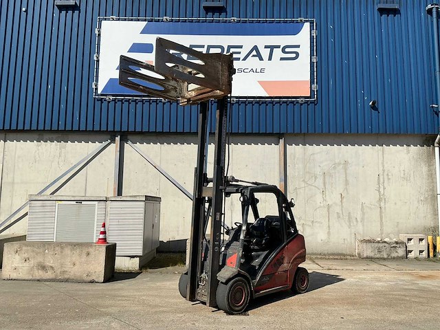 2019 linde h35t-02 evo heftruck met cascade balenklem - afbeelding 1 van  23