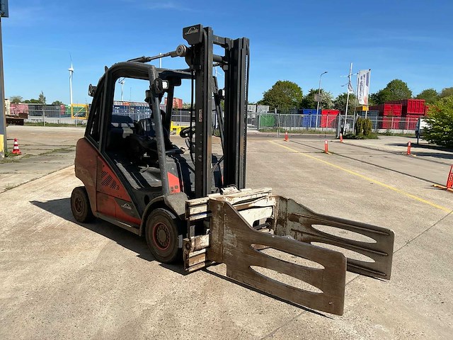 2019 linde h35t-02 evo heftruck met cascade balenklem - afbeelding 18 van  23