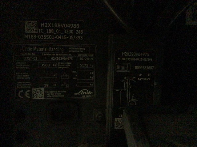 2019 linde h35t vorkheftruck - afbeelding 4 van  14