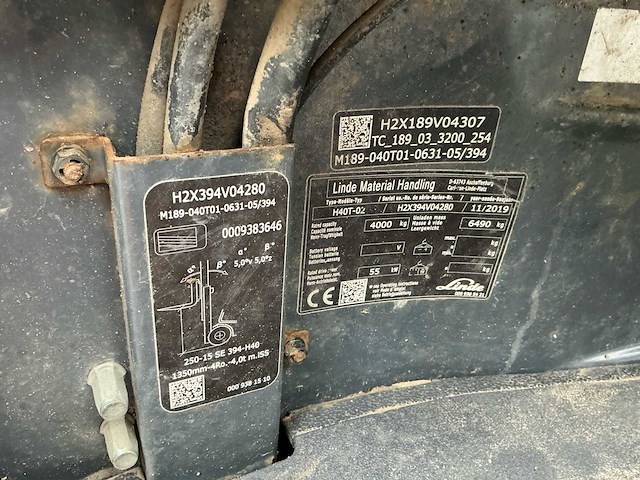 2019 linde h40t-02 vorkheftruck - afbeelding 23 van  32