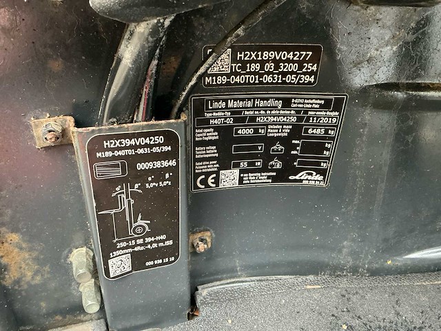 2019 linde h40t-02 vorkheftruck - afbeelding 33 van  36