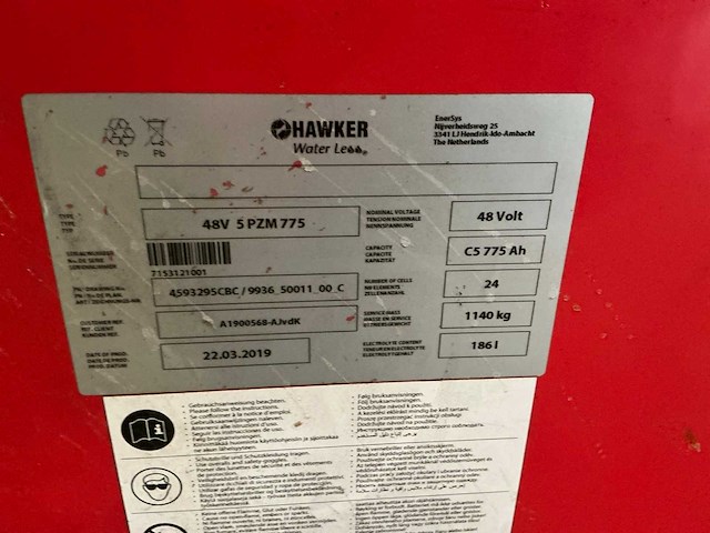 2019 linde r14-01 reach truck - afbeelding 7 van  16