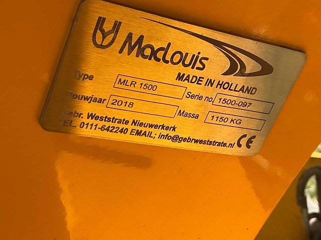 2019 maclouis mlk 1500 uienrooierset met loofklapper - afbeelding 2 van  17
