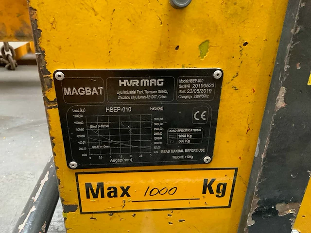 2019 magbat hbep-010 electro hefmagneet - afbeelding 5 van  5