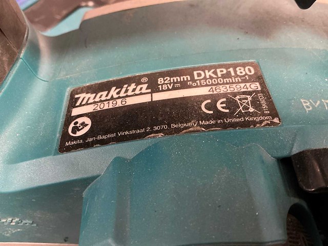 2019 makita dkp180 schaafmachine - afbeelding 4 van  4