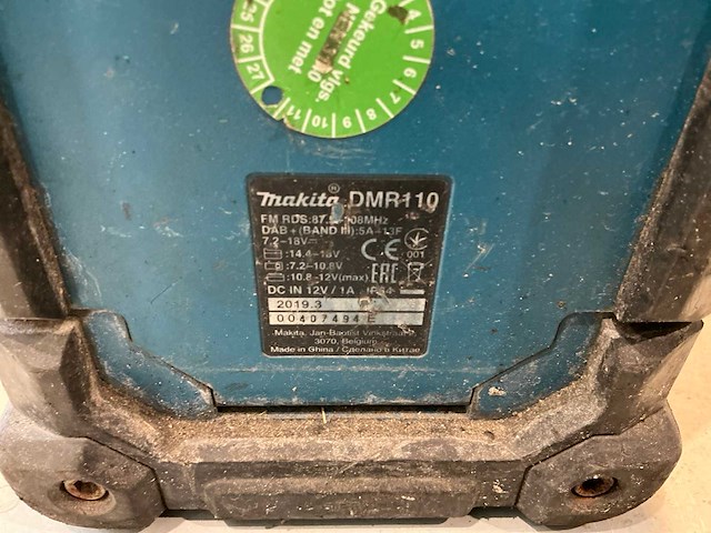 2019 makita dmr110 bouwradio - afbeelding 4 van  4