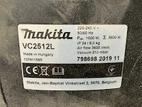 2019 makita vc2512l industriële stofzuiger - afbeelding 6 van  7