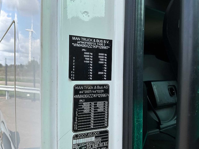 2019 man tgx 18.460 4x2 euro6 vrachtwagen - afbeelding 34 van  35
